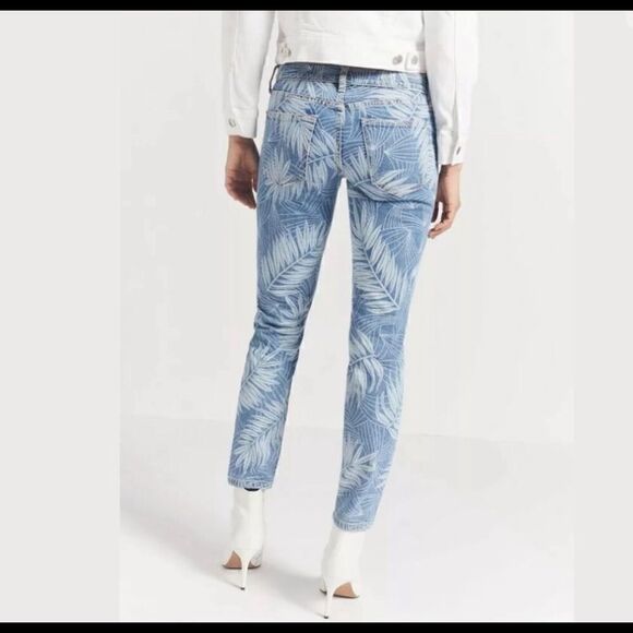 Current Elliott The Stilleto Leaf Print Jeans 29 - Picture 2 of 4